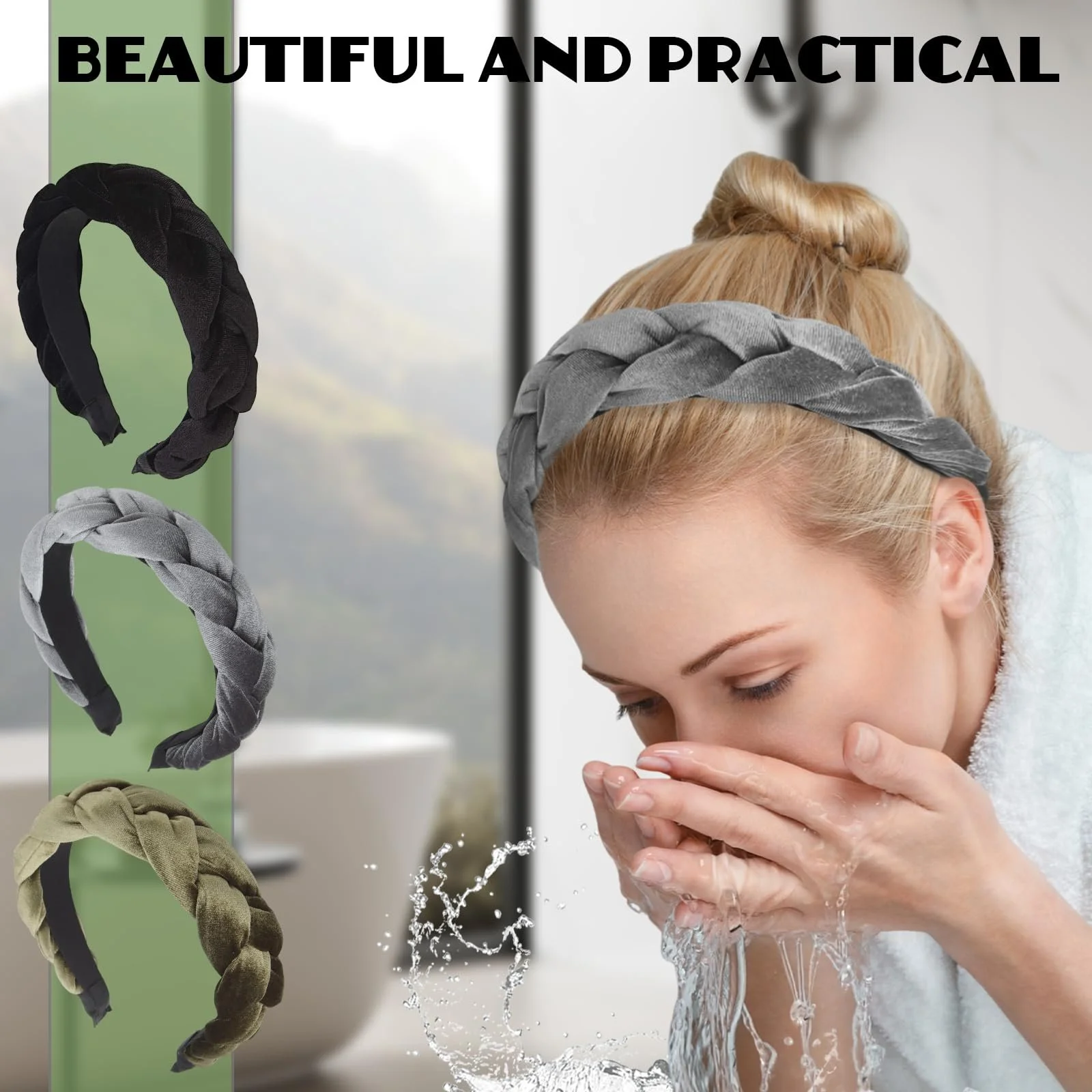 Обруч Оксамитовий Плетений, фото №5