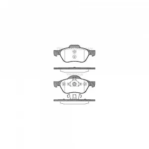 Комплект тормозных колодок TRISCAN 8110 25013 для RENAULT передний мост - Фото 1