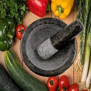 Ступка Гранітна з товкачиком  Діаметр 160мм x висота 80мм synthetic.ua - Фото 1