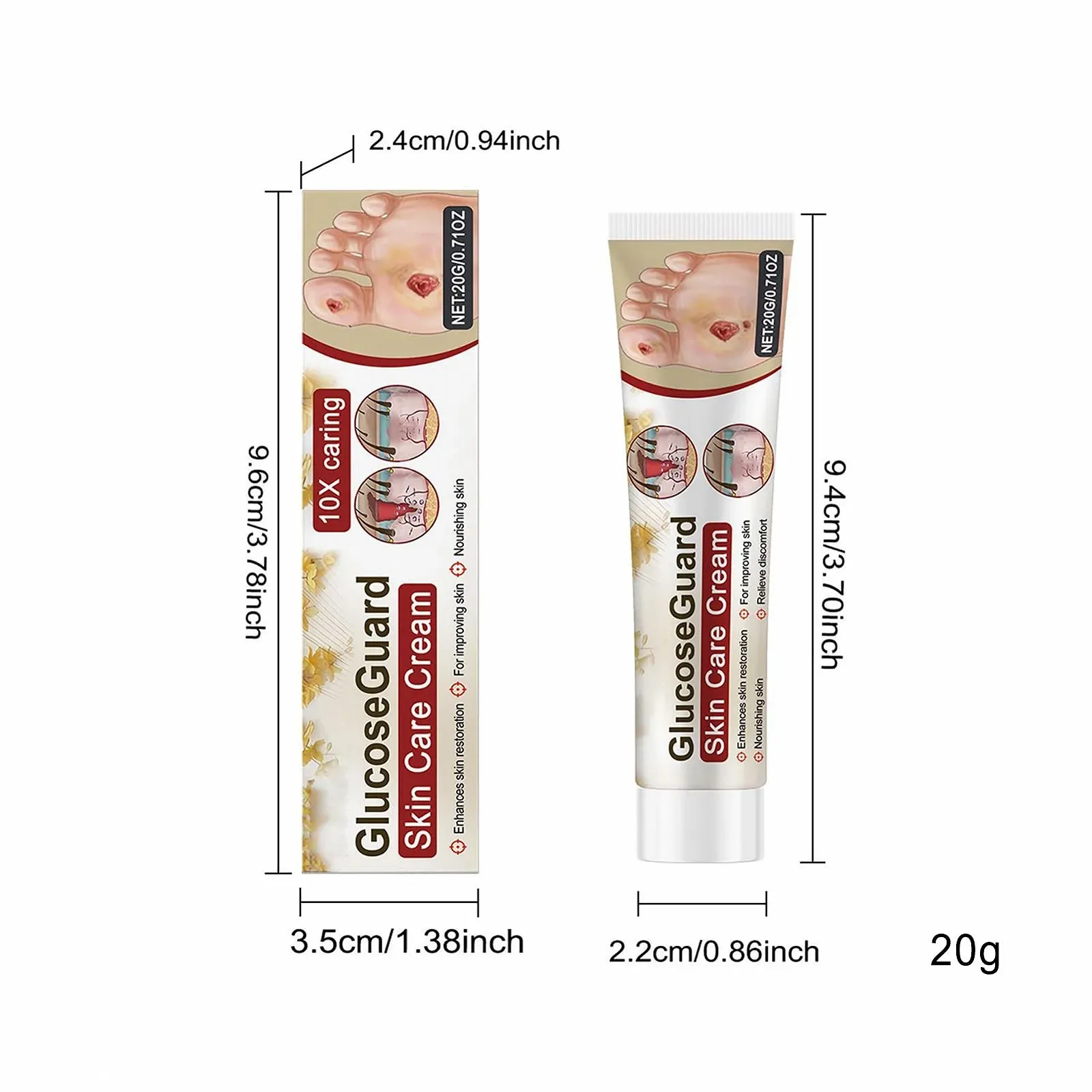 Крем для ног Cracked Feet увлажняющий для сухой и потрескавшейся кожи для мужчин и женщин, фото №6