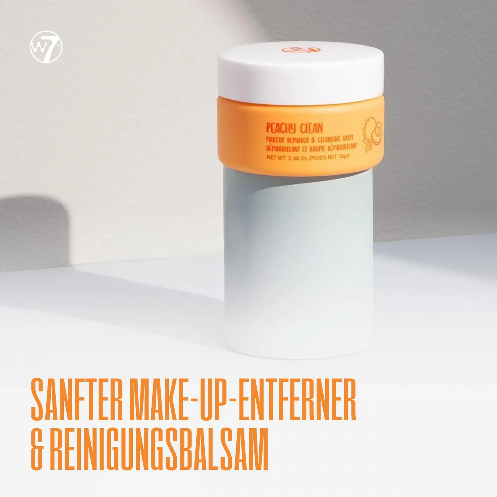 Бальзам для зняття макіяжу та очищення W7 Peachy Clean Натуральний екстракт персика Чиста шкіра без жиру, фото №5 Бальзам для зняття макіяжу та очищення W7 Peachy Clean Натуральний екстракт персика Чиста шкіра без жиру, фото №5