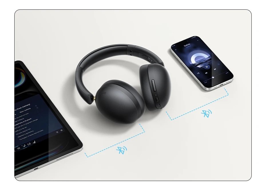 Навушники UGREEN Studio Max2 3xNoice Isolation -35dB BT5.4 80год Multipoint Black, фото №13 Навушники UGREEN Studio Max2 3xNoice Isolation -35dB BT5.4 80год Multipoint Black, фото №13