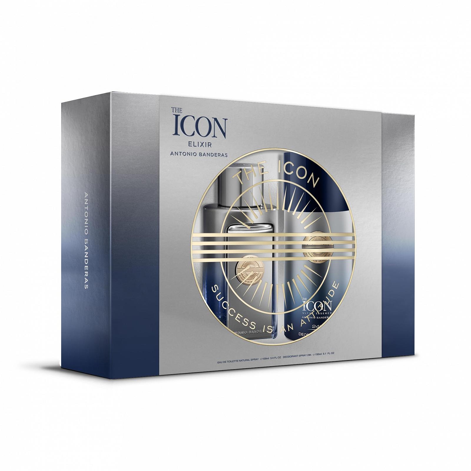 Парфюмерия Banderas - The Icon Elixir Подарочный Набор EDP 100 мл + DEO 150 мл, фото №1
