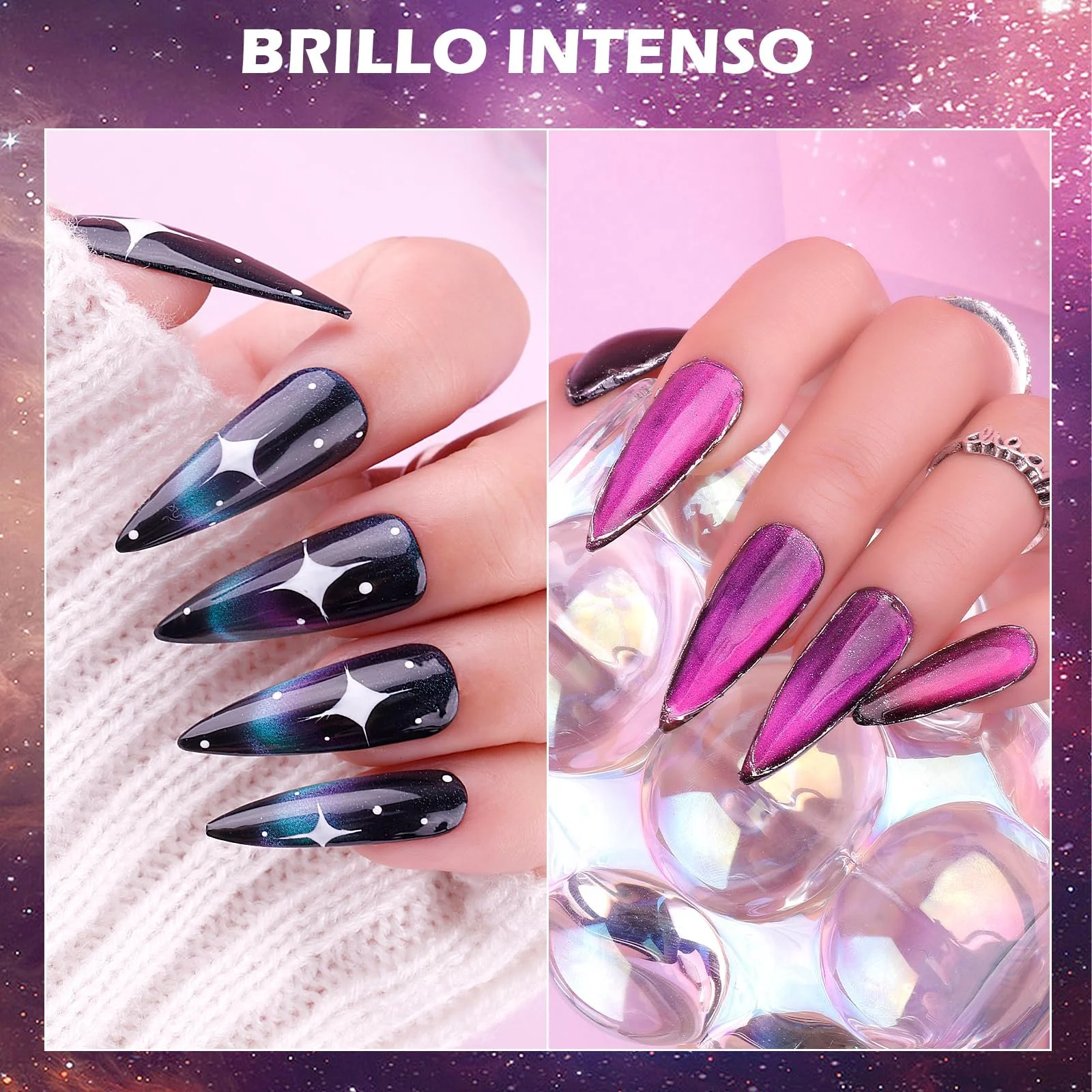 Гель-лак Clara Colors, набір, 21 колір, хамелеон, 9D котяче око, фото №6