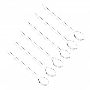 Ложка Стеклянная Прозрачная UPKOCH, набор 6 штук - Фото 1