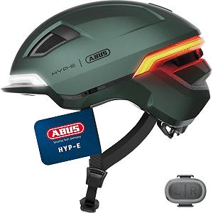Шолом ABUS HYP-E з переднім ліхтарем, заднім ліхтарем та миготливим світлом - підходить для їзди на велосипеді, E-Bike та S-Pedelec - для підлітків та дорослих - Фото 1