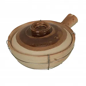 Кастрюля NOLITOY Глиняная С ручкой Коричневая - Фото 1