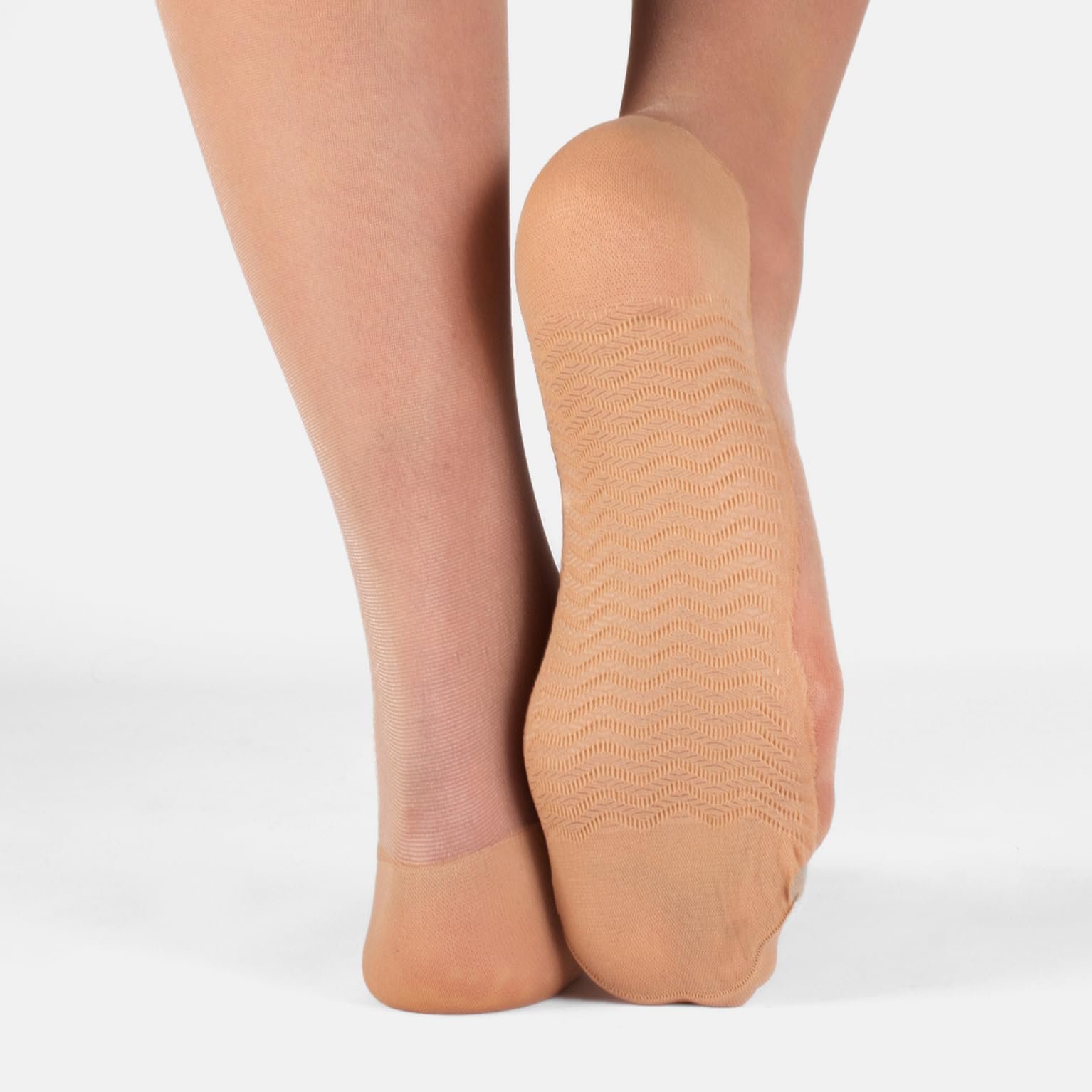 Шкарпетки до коліна CALZITALY 6 пар з масажною підошвою з мікрофібри Чорний, Тілесний, Синій 20 Denier, фото №3