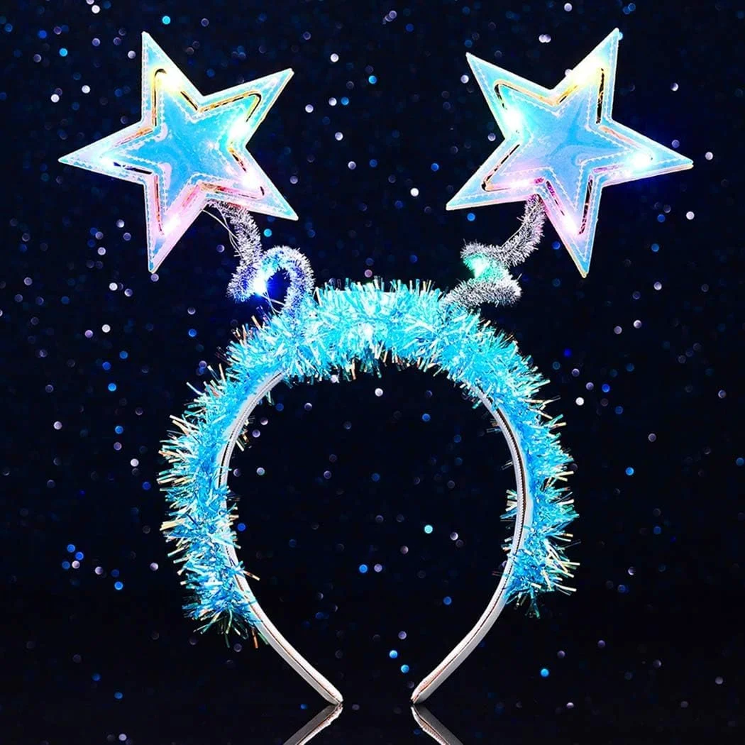 Обруч для волосся зі світлодіодною зіркою для фестивалю, фото №1