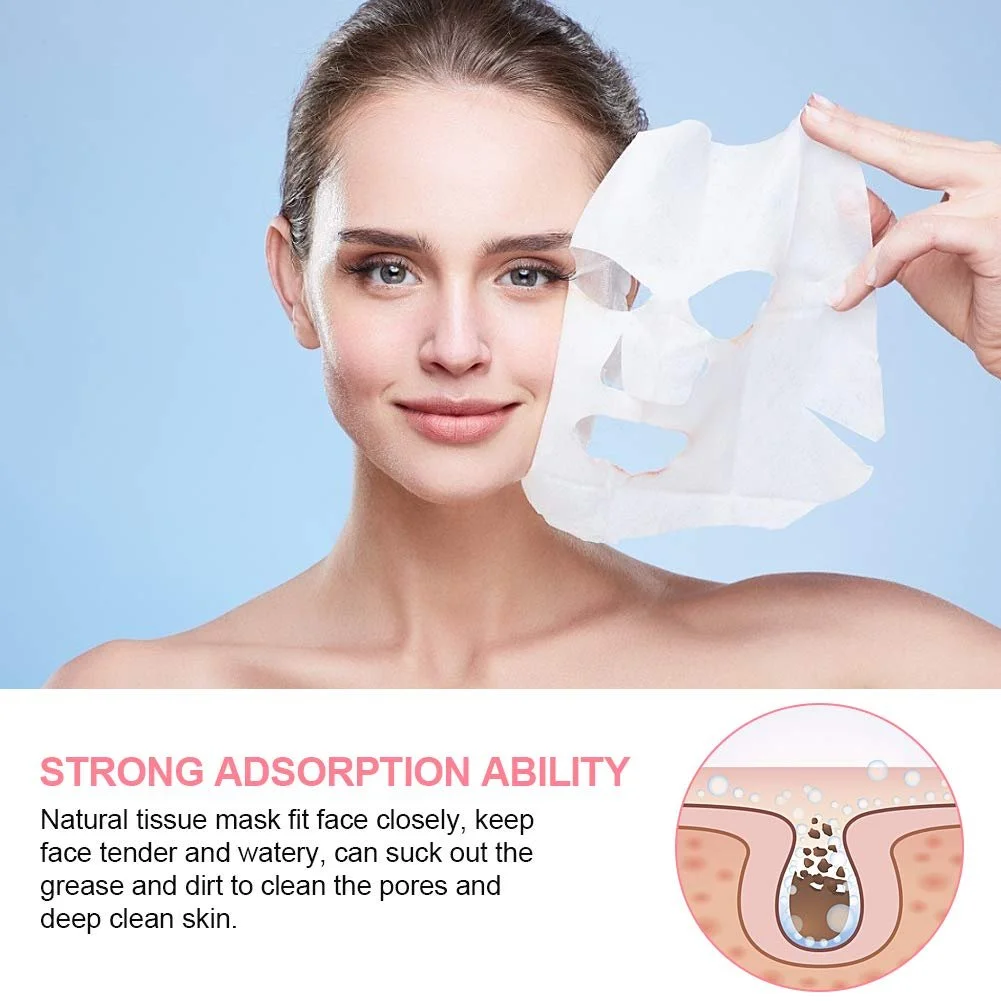 Маска для лица Компресс 100 шт, бумага для DIY масок, нетканое волокно, фото №6