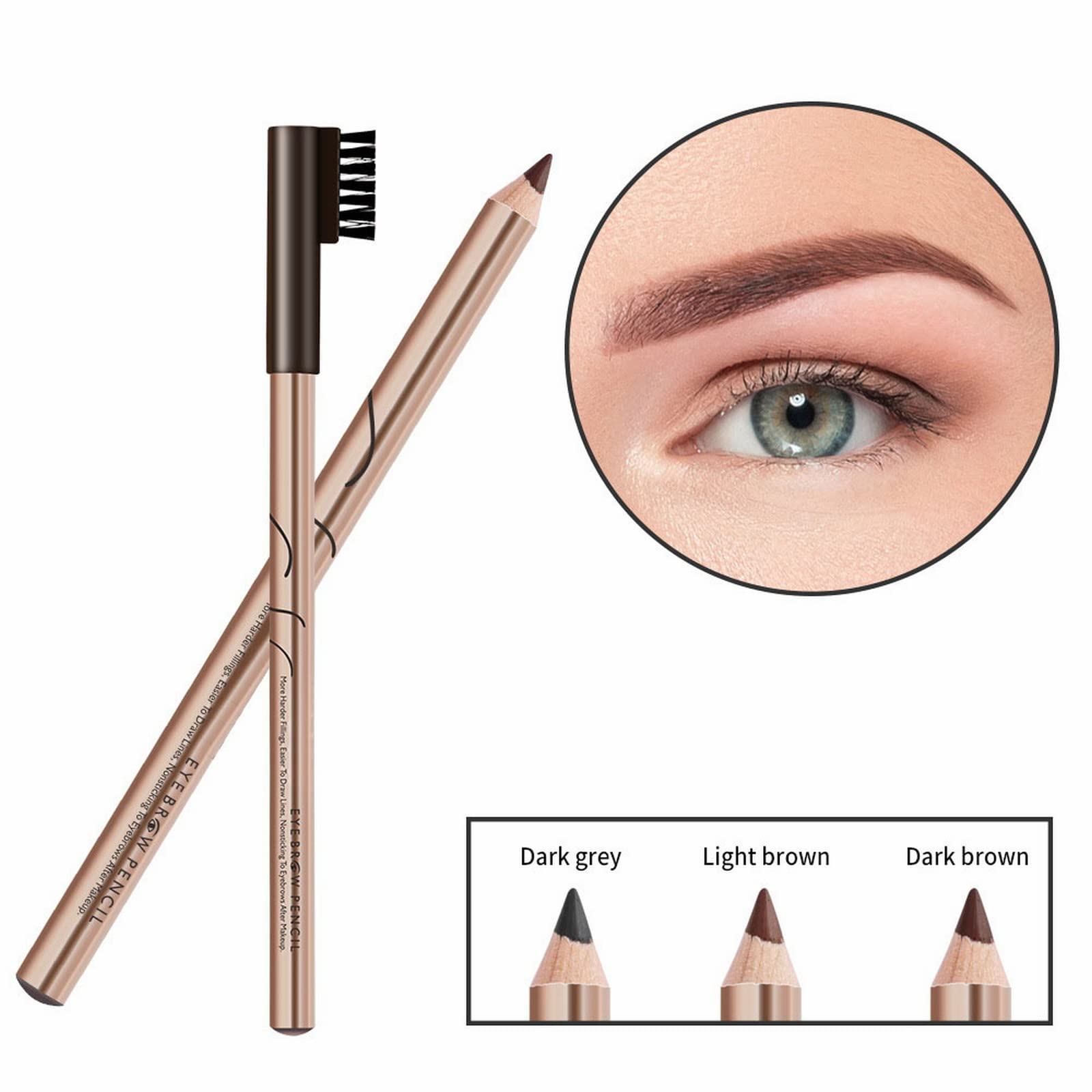 Олівець для брів Make-Up Водостійкий, природно гладкий C Один розмір, фото №5 Олівець для брів Make-Up Водостійкий, природно гладкий C Один розмір, фото №5