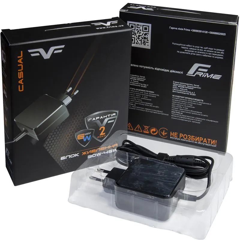 Фраймний блок для ноутбука Acer Dell 19V 2.37A 45W 5.5x1.7мм (FWM19V2.37A45W_ACDE5517), фото №2