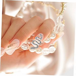 Дрель для ногтей Набор для маникюра Уход за кутикулой Ручка Аксессуары для ногтей Дизайн ногтей Украшения для лица Наклейки для ногтей 3D Декор для ногтей Маникюрный декор Сплав, 6 штук в упаковке synthetic.ua - Фото 1