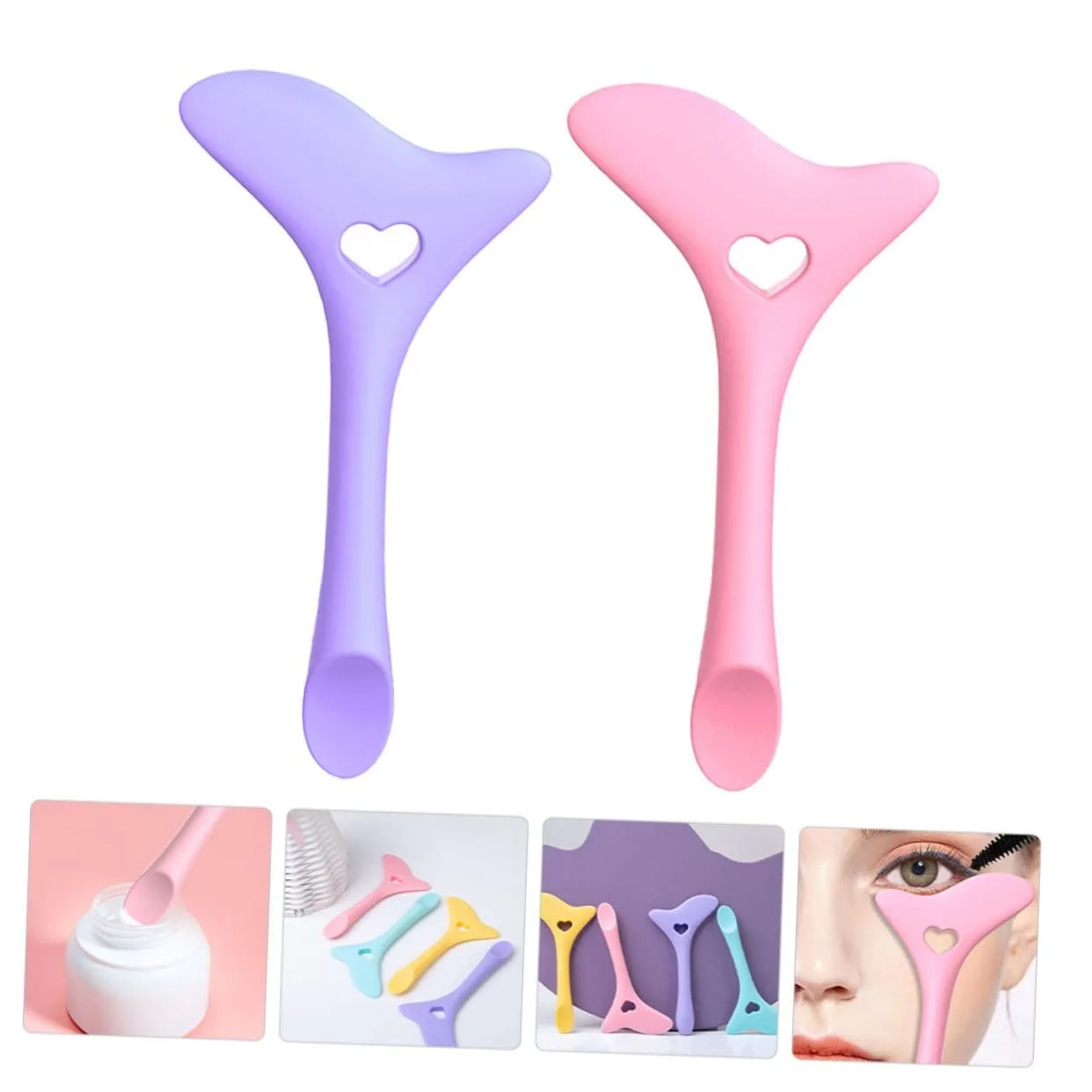 Інструмент для підводки очей MAGICLULU 10 шт аплікатор для тіней, силіконові форми для макіяжу, простий інструмент для макіяжу, багатофункціональний допоміжний артефакт, фото №6