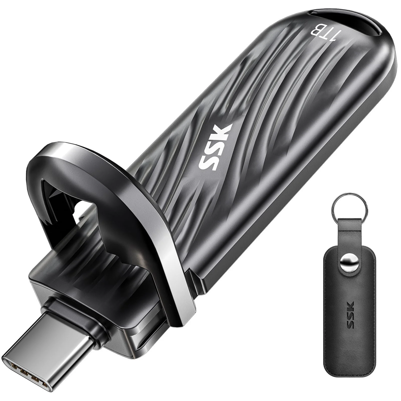 Зовнішній SSD SSK USB 3.2 Gen 2x2 1 ТБ до 2000 МБ/с Type-C Цинковий сплав, фото №1