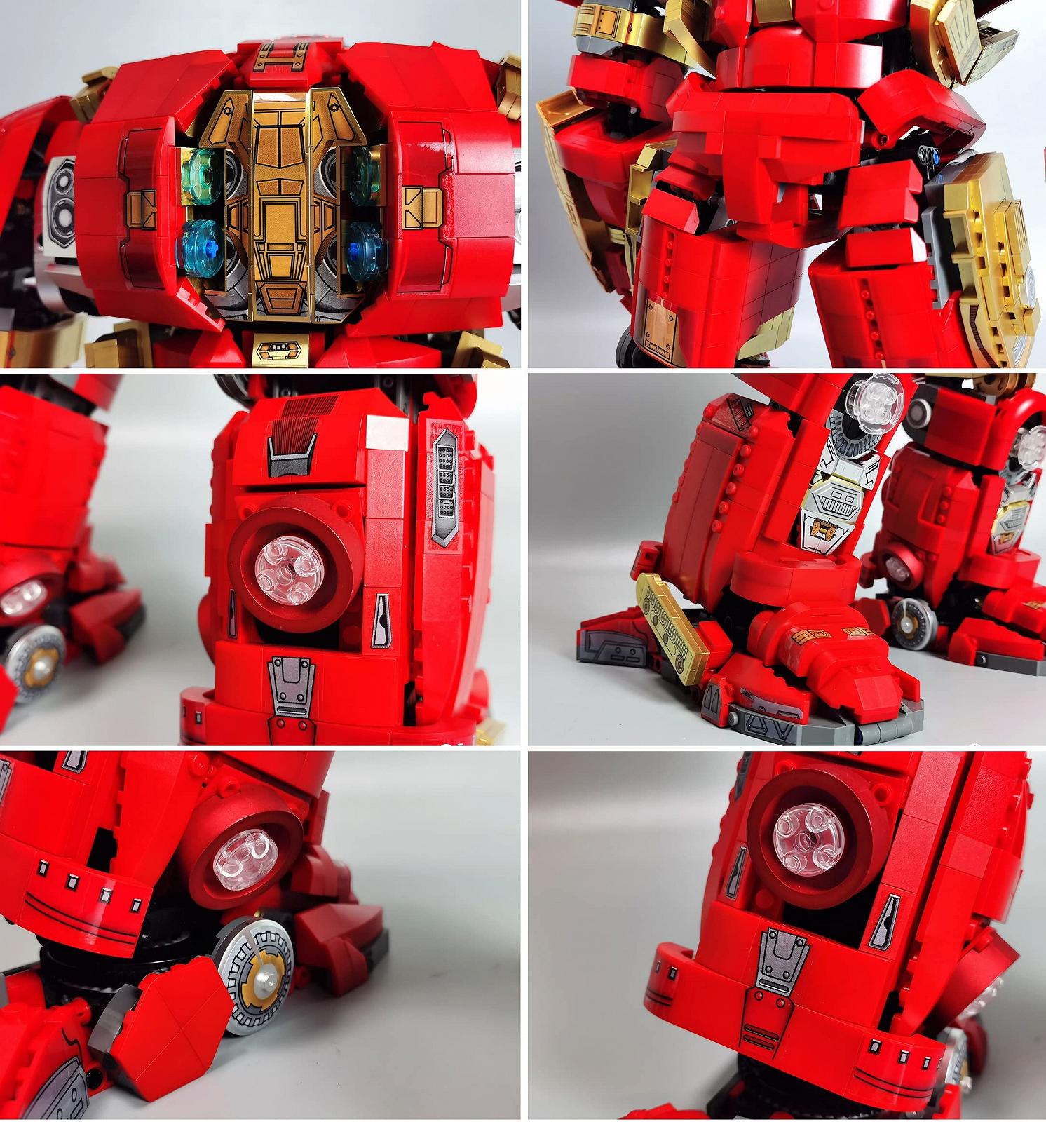 Набор Auforua Technik Hulkbuster модельный с LED подсветкой 4123 детали, фото №5