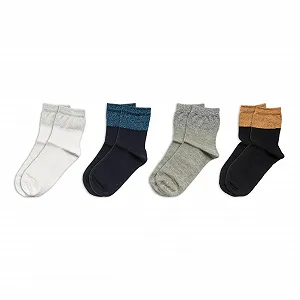 Носки RAFRAY Женские Блестящие Подарочный Набор Гольфы Премиум Хлопок 4 пары Размер 36-40 - Фото 1