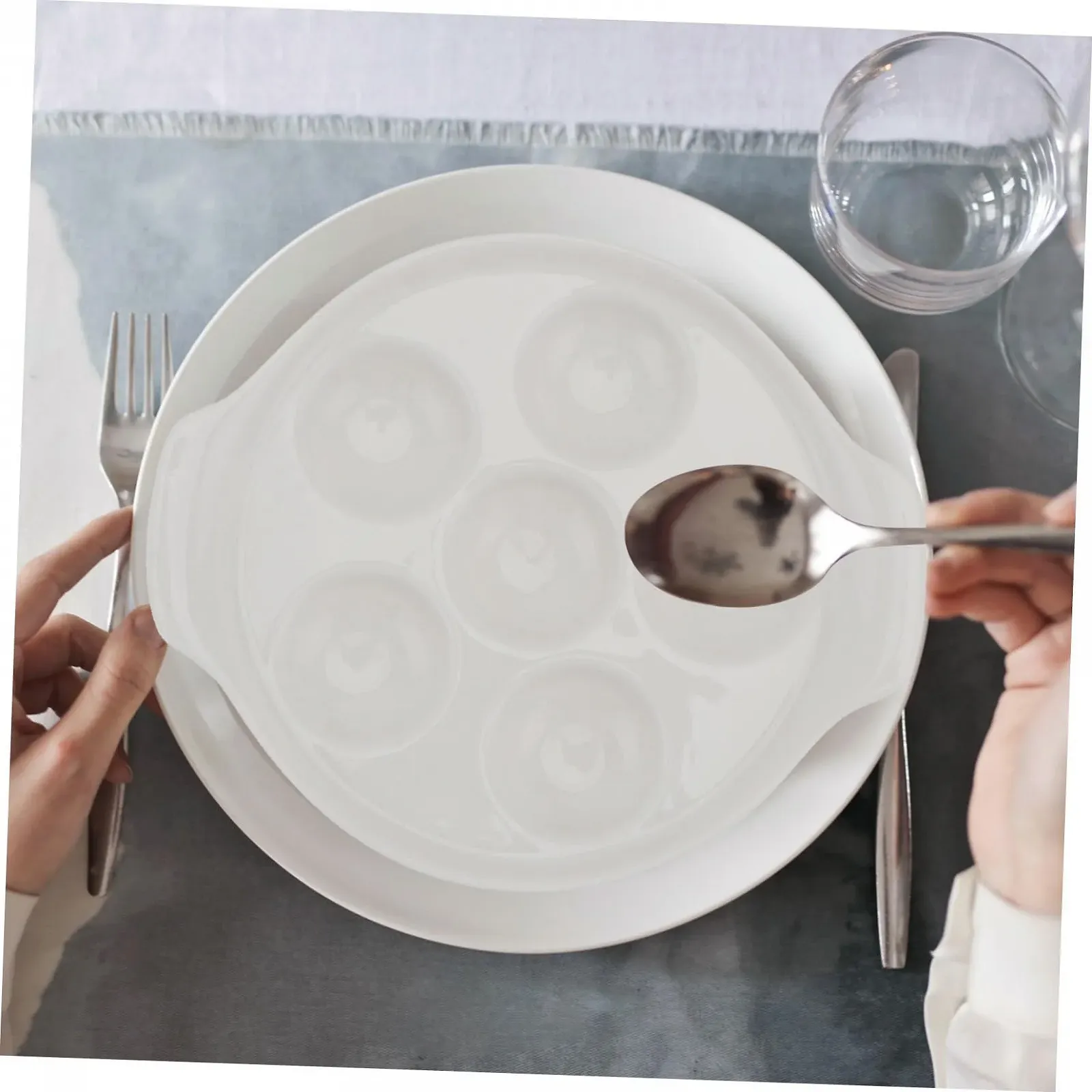 Форма для запекания улиток Керамическая Рифленая Жаропрочная Белая, фото №8