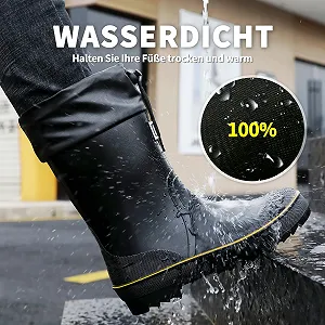 Чоловічі гумові чоботи Foinledr, напіввисокі дощові synthetic.ua - Фото 1