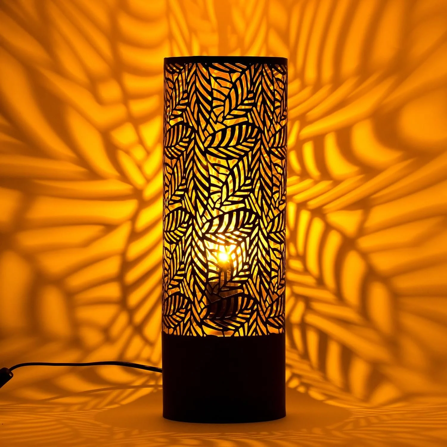 Настільна лампа Marrakech Verdure 41 см Метал Black Gold E27, фото №4