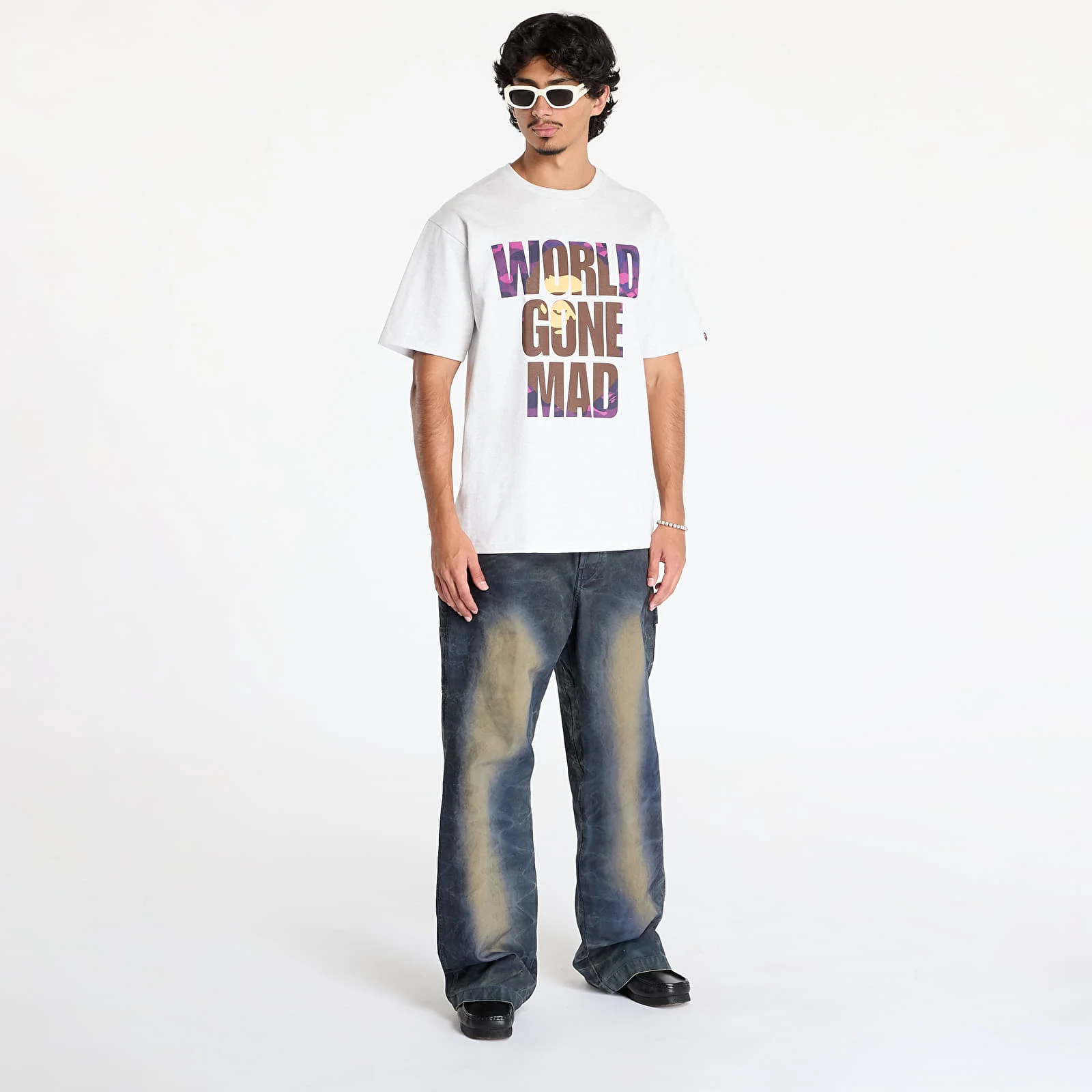 Футболка A BATHING APE COLOR CAMO WGM APE HEAD OVERLAP TEE M, фото №4