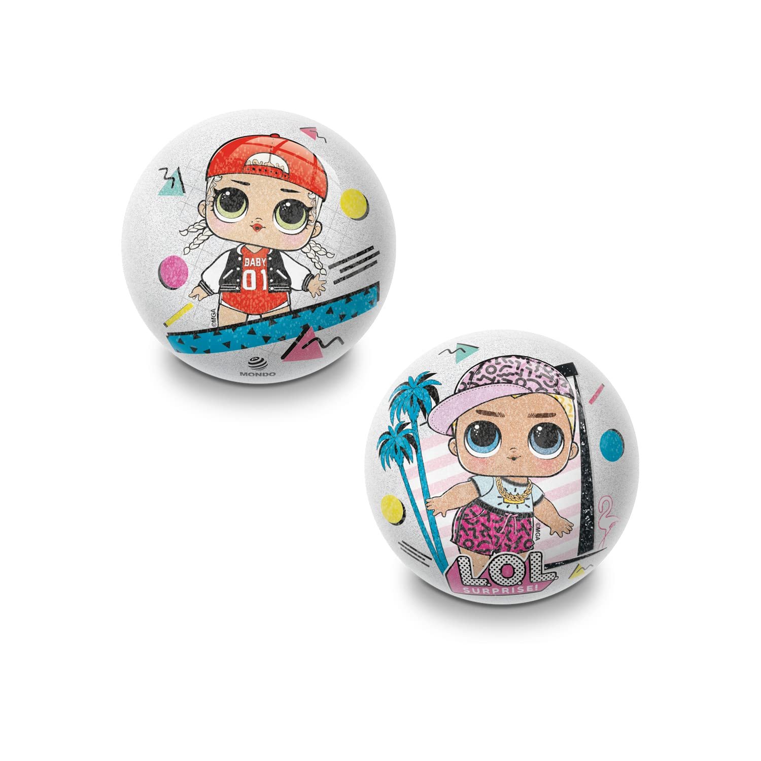 М'яч Mondo L.O.L. Surprise Toys Shiny LOL для дітей, діаметр 10 см, різнокольоровий, фото №3