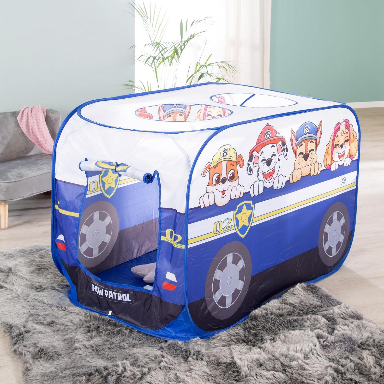 Намет ігровий Roba Paw Patrol Pop-Up у формі автомобіля, синій/білий, фото №7