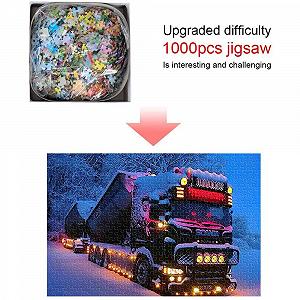 Пазл Swono Scania Truck 1000 элементов 75х50 см дерево synthetic.ua - Фото 1