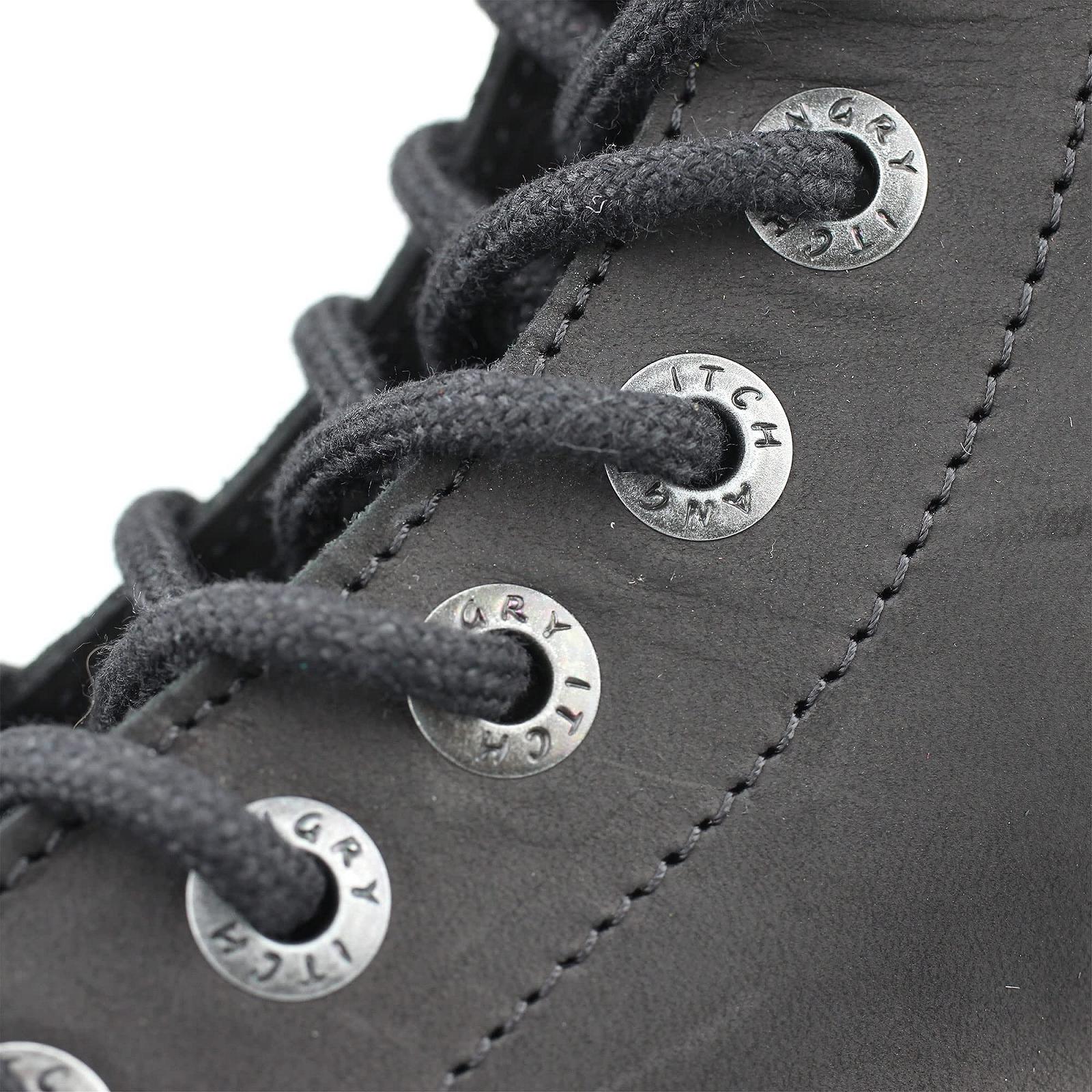 Черевики Angry Itch 08-Hole Vintage Leather Чорні, фото №7