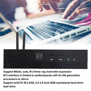 Міні ПК Plyisty Підтримка 2.4G/5G WIFI DDR4 2K 4K 60Hz Індустріальний (для I3, для 2-го покоління, Без RAM, Без EU Вилки) synthetic.ua - Фото 1
