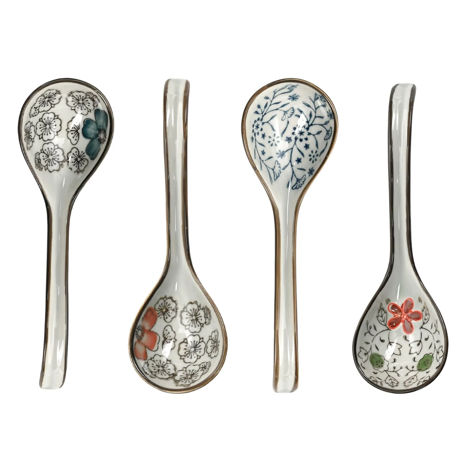 Набір з 4 азіатських супових ложок з гачками, фото №8