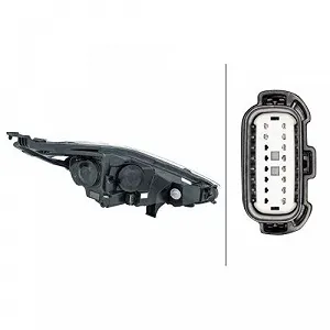 Фара головного света HELLA 1LL 354 803-071 для FORD, левая synthetic.ua - Фото 1