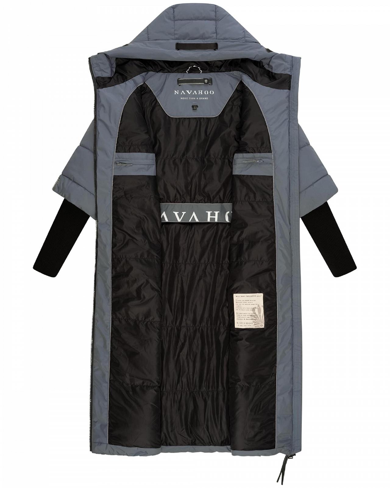Пальто Navahoo Ciao MIAU XIV Зимове Жіноче Тепле стьобане Довге з капюшоном і в'язаними рукавами, фото №4