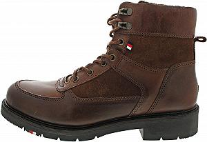 Черевики Tommy Hilfiger Warm Mix Lace Boot Коричневий (45) - Фото 1