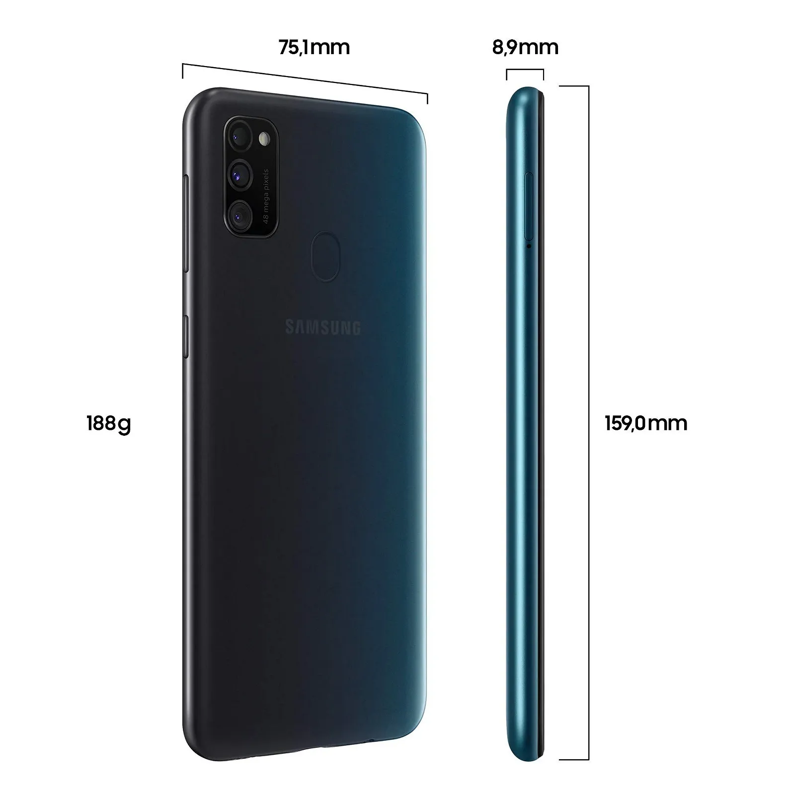 Смартфон Samsung Galaxy M30s Black, фото №4