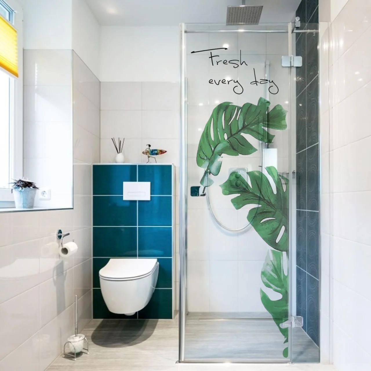 Наклейка на стіну Тропічні рослини та листя Пальмове листя Зелена, фото №9