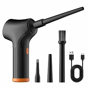 Электрический воздуходувка 3 скорости Черный - Фото 1