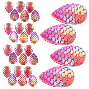 Стразы Капля воды Чешуя рыбы, набор 50 шт. - Фото 1