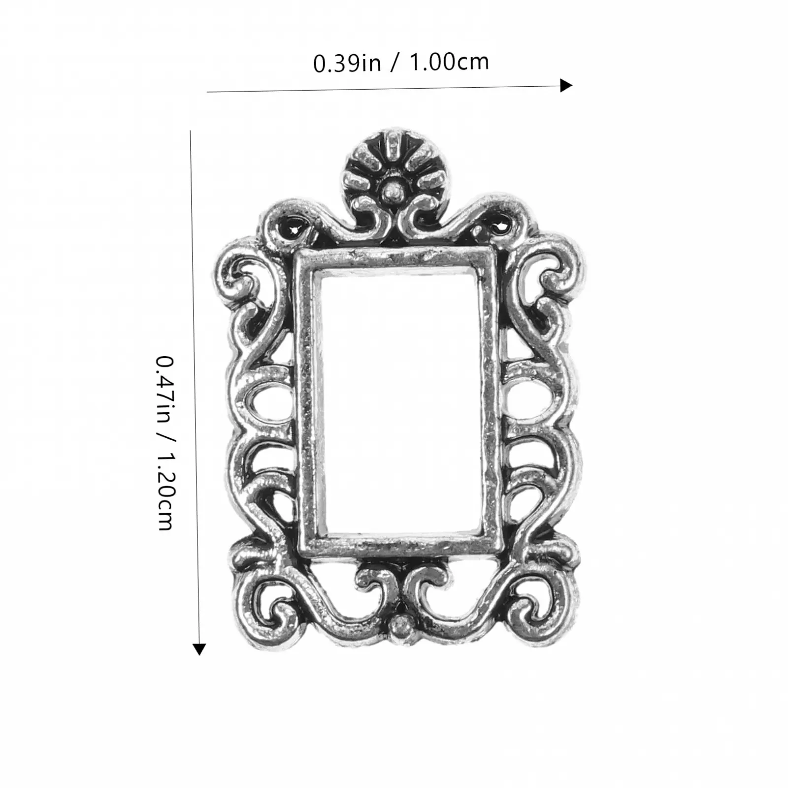 Фоторамки для ногтей WOONEKY 80 шт., мини-стразы для мобильного телефона, подвески-самоцветы для ногтей, квадратная рамка для фотографий, панк-дизайн, фото №3