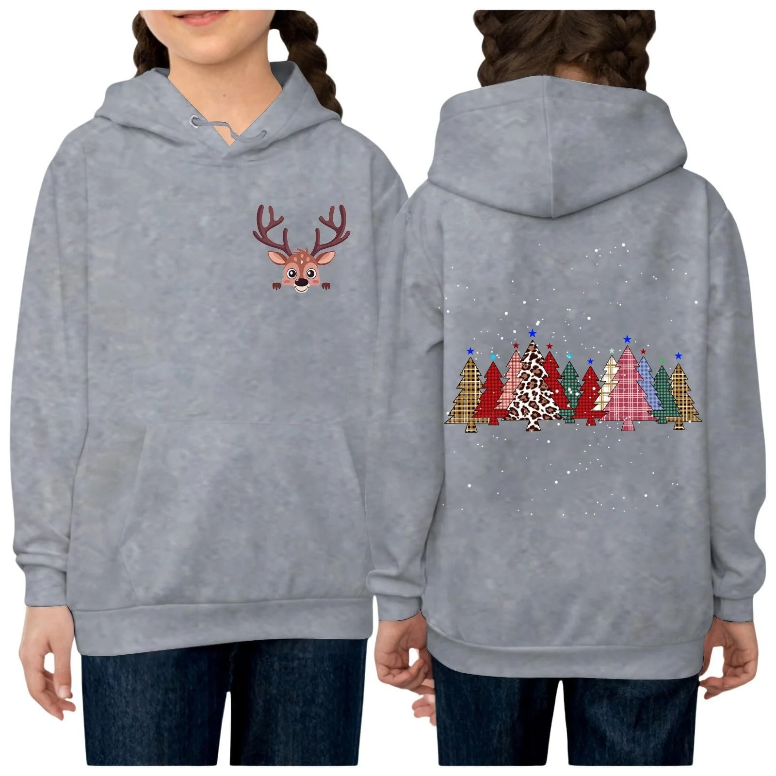 Худи Детское Рождественское С принтом, фото №3