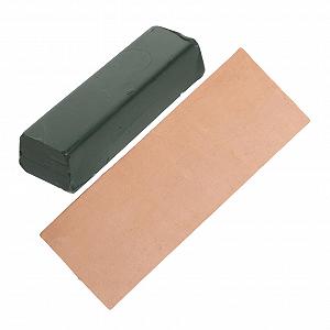 Набор для заточки и полировки Holibanna 2 предмета кожаный блок и полировочный воск - Фото 1