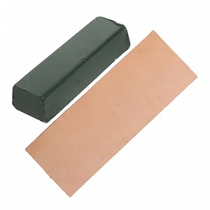 Набір для заточування та полірування Holibanna 2 предмети шкіряний блок та полірувальний віск - Фото 1