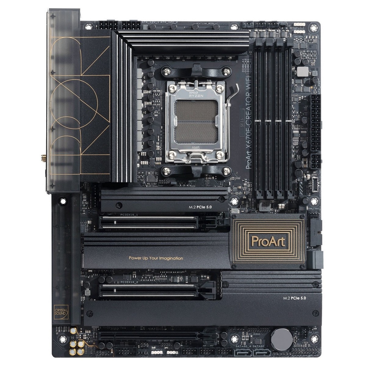 Материнcька плата ASUS PROART X670E-CREATOR WIFI sAM5 X670 4xDDR5 M.2 HDMI BT ATX, фото №1