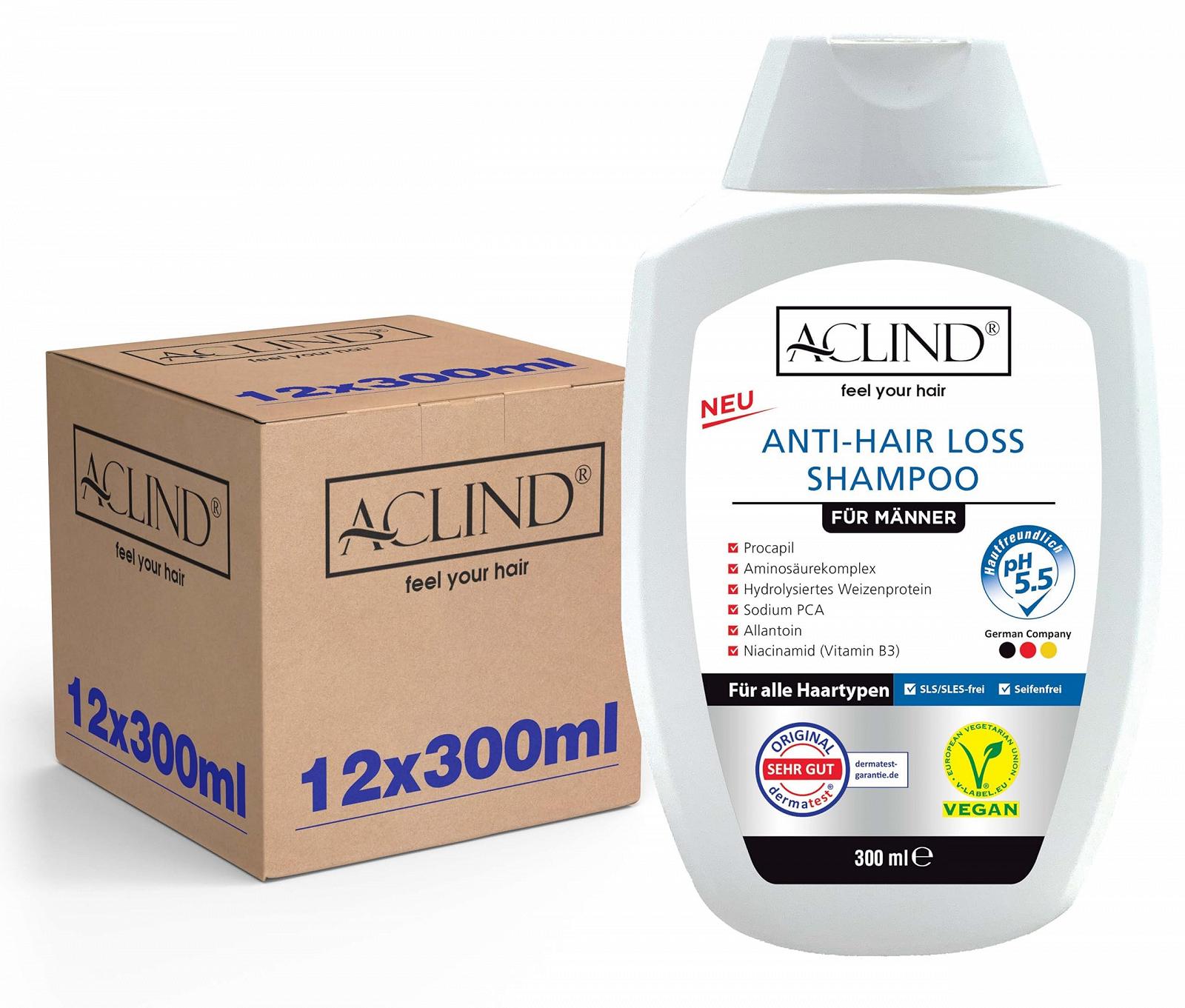 Шампунь ACLIND Проти випадіння волосся Органічні інгредієнти 300 мл, фото №1 Шампунь ACLIND Проти випадіння волосся Органічні інгредієнти 300 мл, фото №1