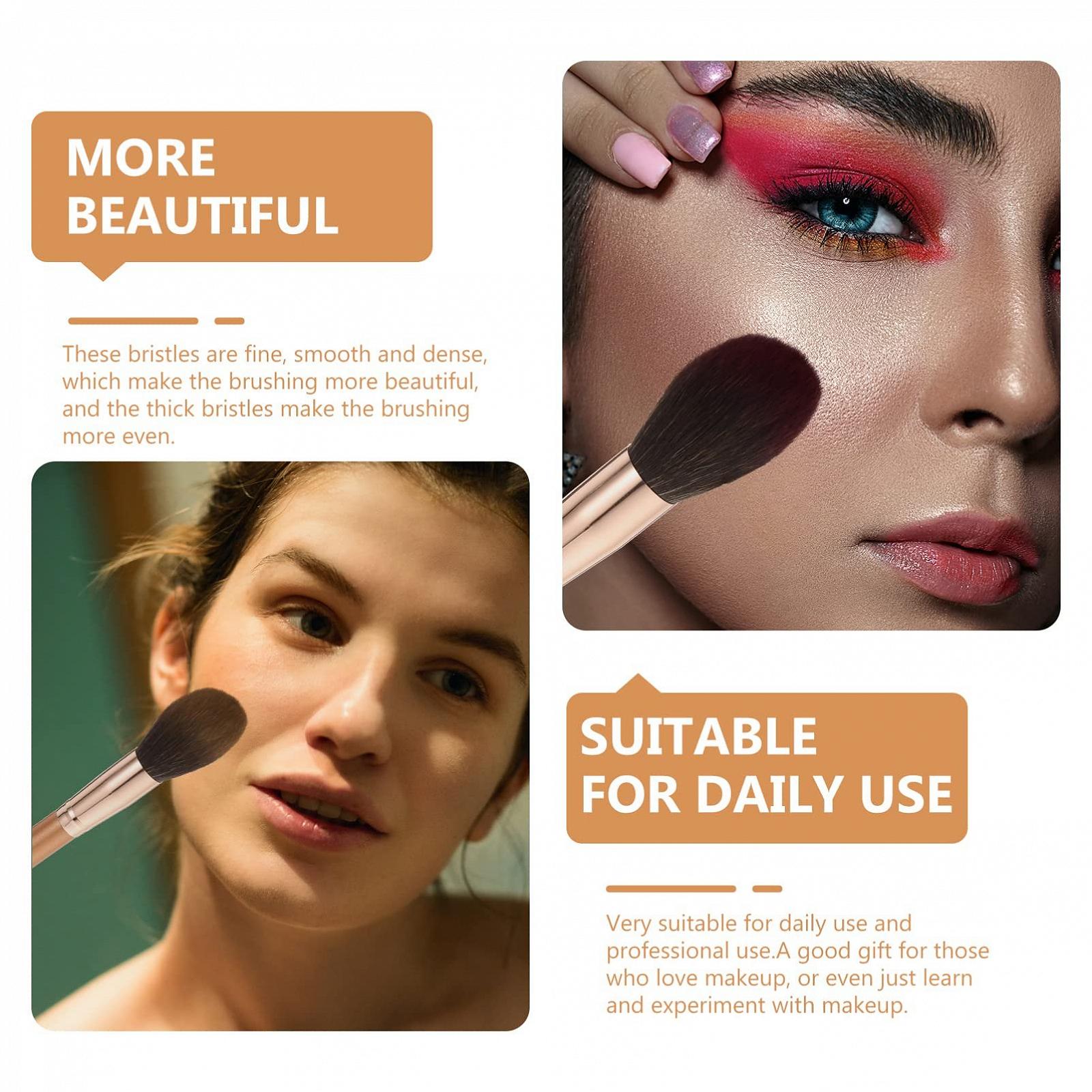 Набор кистей Beaupretty 8 шт. для бронзера, для пудры, для основы, фото №4