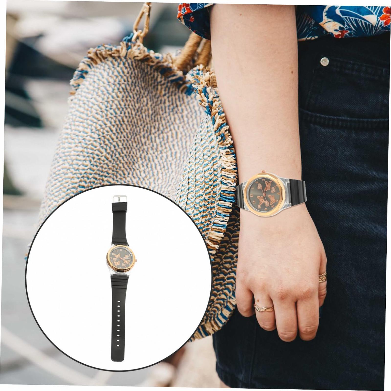 Женские часы Healvian с силиконовым ремешком и дизайном бабочки, фото №7