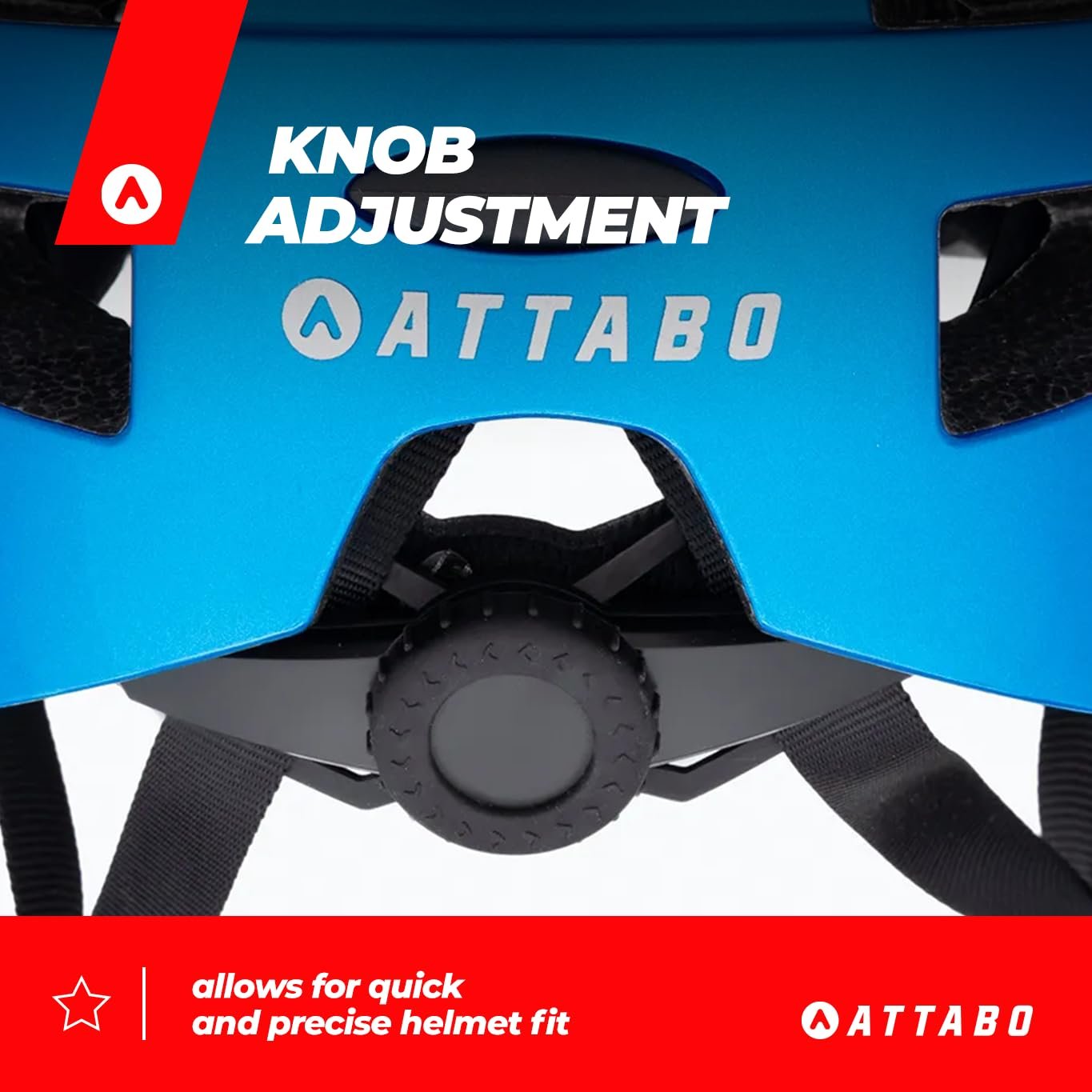 Велосипедний шолом ATTABO K200, дитячий, S (55-59 см), 17 вентиляційних отворів, технологія In-Mould, світловідбиваючий логотип, регулювальна кнопка, глибока та надійна оболонка з PC, фото №4