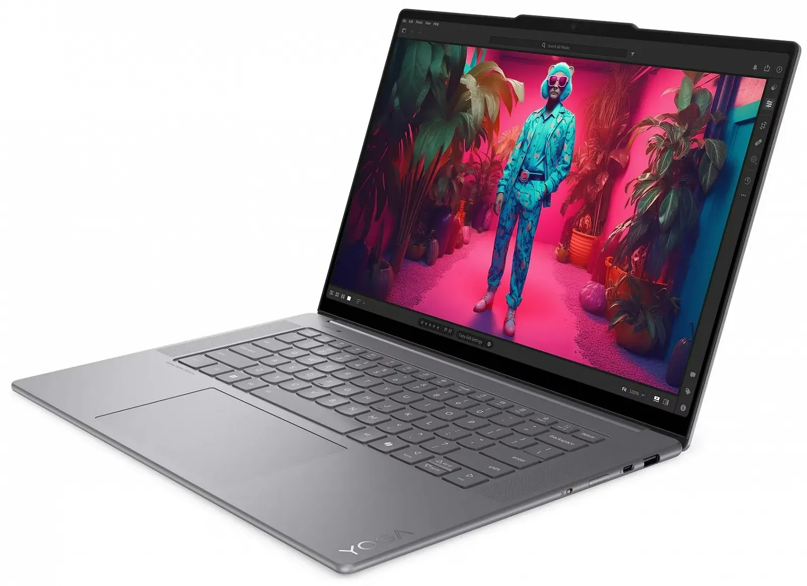 Сенсорний ультрабук 15.3" Lenovo Yoga Slim 7 (15ILL9) Intel Core Ultra 7 256V RAM 16GB SSD 1TB Win11 Aлюмінієвий корпус (UKR), фото №4