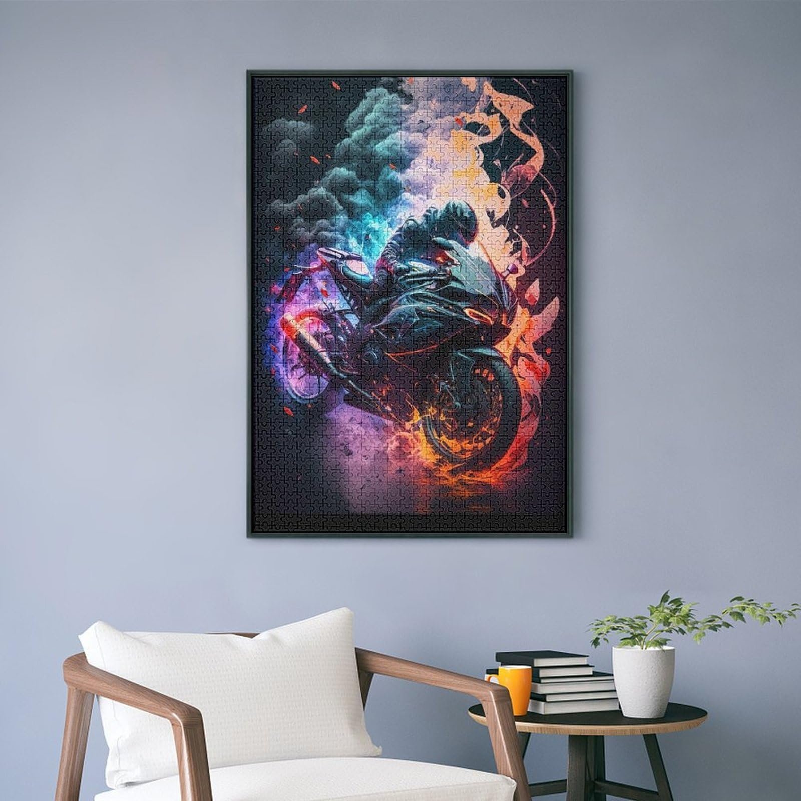 Пазл дерев'яний Мотоцикл 1000 деталей 78 x 53 cm від 12 років, фото №4 Пазл дерев'яний Мотоцикл 1000 деталей 78 x 53 cm від 12 років, фото №4