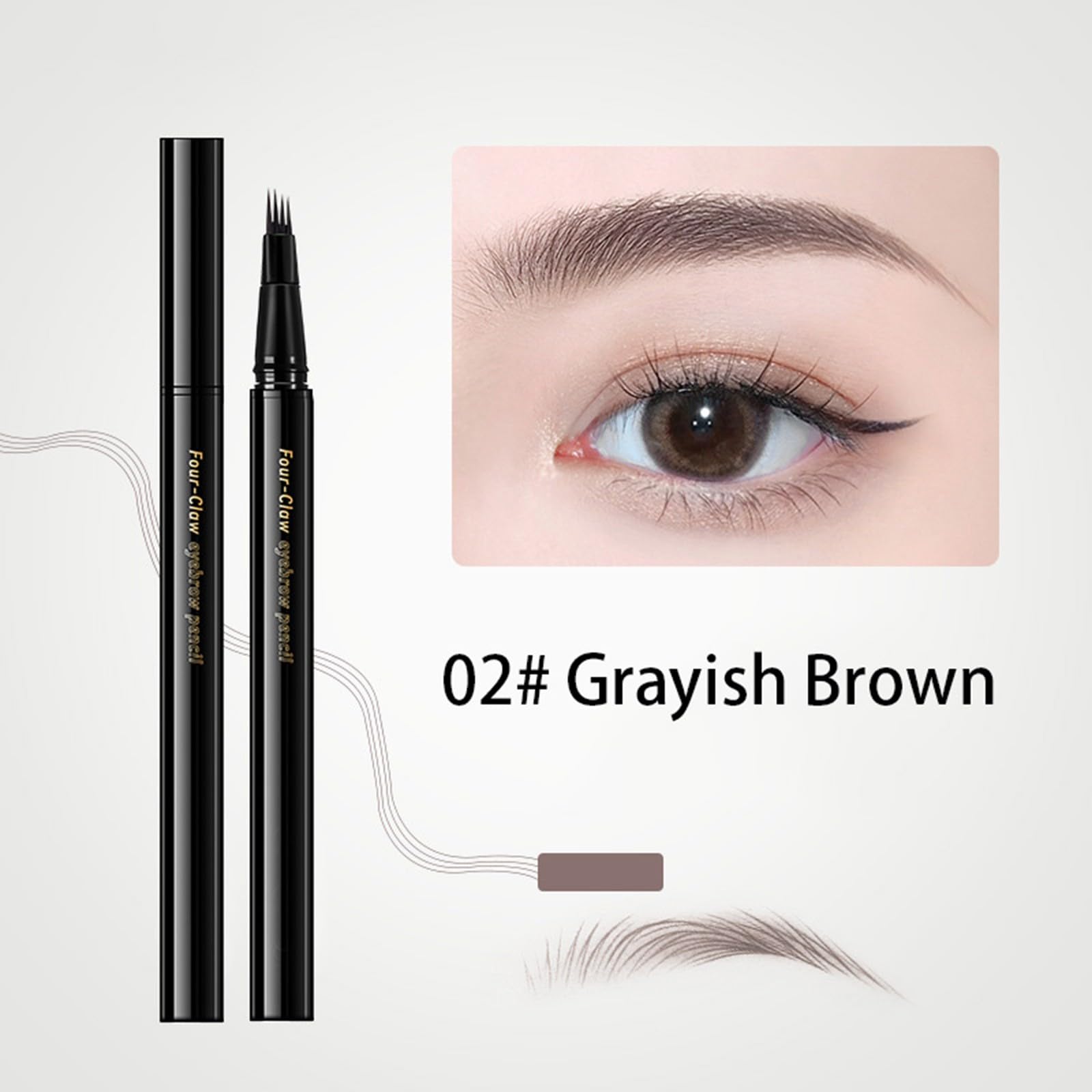 Олівець Wasserdichter Microblading 3D 2024 з 4 гілочками водостійкий для брів для початківців професіоналів, фото №2